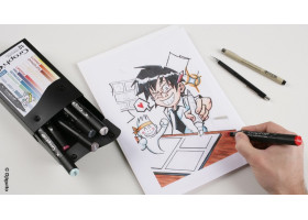 Маркеры Graphit в наборах Manga, Основные цвета, 12 шт - GI00126-foto2