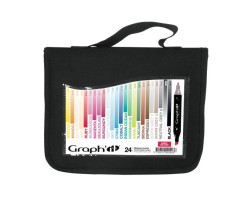 Маркеры Graphit в наборах, Основные цвета, 24 шт - GI00240