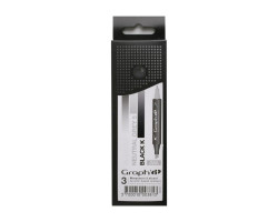 Маркеры Graph&#039;it в наборах Black & White, Оттенки Черного и белого, 3 шт - GI00381