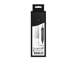 Маркеры Graph&#039;it в наборах Neutral Greys, Оттенки нейтрального серого, 3 шт - GI00384