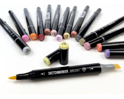 Маркер SketchMarker Brush кисть Синій шторм SMB-B50-foto2