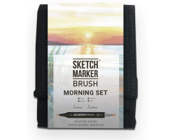 Набор маркеров SketchMarker Brush Утро 12 шт, SMB-12MORN-foto3