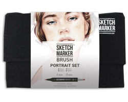 Набор маркеров SketchMarker Brush Портрет 24 шт, SMB-24PORT-foto2