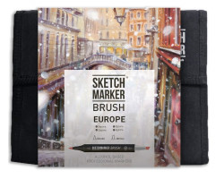 Маркери набір SketchMarker Brush Європа 36 шт, SMB-36EUROP-foto3