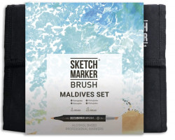 Маркери набір SketchMarker Brush Мальдіви 36 шт, SMB-36MALD-foto3