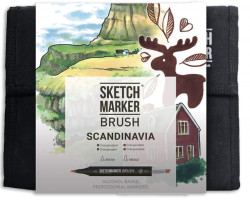 Маркери набір SketchMarker Brush Скандинавія 36 шт, SMB-36SCAND-foto3