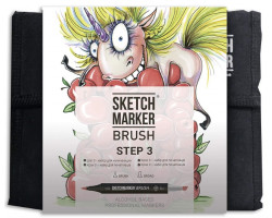Маркери набір SketchMarker Brush Крок 1 36 шт, SMB-36STEP3-foto3