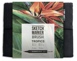 Маркери набір SketchMarker Brush Тропіки 36 шт, SMB-36TROP-foto3