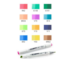 Набір маркерів Sketchmarker Basic 1 set 12 шт арт 12bas1-foto3