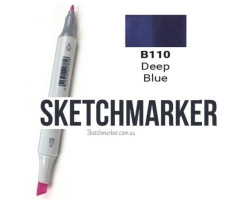 Маркер Sketchmarker B110 Deep Blue (Глибокий синій) SM-B110-foto2