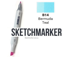 Маркер Sketchmarker B14 Bermuda Teal (Бермудська бірюза) SM-B14-foto2