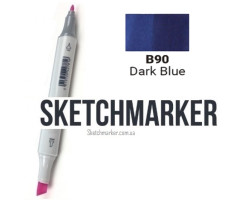 Маркер Sketchmarker B90 Dark Blue (Темний синій) SM-B90-foto2