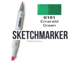 Маркер Sketchmarker G101 Emerald Green (Зелений смарагдовий) SM-G101-foto2