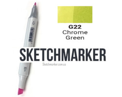 Маркер Sketchmarker G22 Chrome Green (Зелений хром) SM-G22-foto2