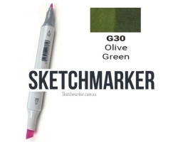 Маркер Sketchmarker G30 Olive Green (Оливковий зелений) SM-G30-foto2