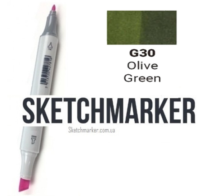 Маркер Sketchmarker Olive Green (Оливковый зеленый), SM-G030