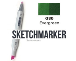 Маркер SketchMarker Вічнозелений G80-foto2
