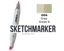 Маркер Sketchmarker GG6 Gray Green 6 (Сіро-зелений 6) SM-GG6-foto2