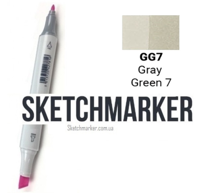 Маркер Sketchmarker Gray Green 7 (Серо-зелёный 7), SM-GG07