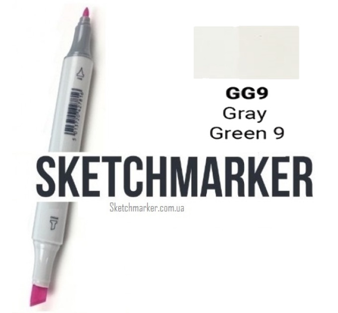 Маркер Sketchmarker Gray Green 9 (Серо-зелёный 9), SM-GG09