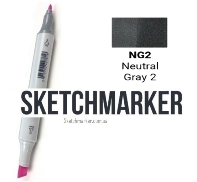 Маркер Sketchmarker Поштучно SKETCHMARKER Neutral Gray 2 (Нейтральный серый 2), SM-NG02