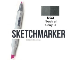 Маркер Sketchmarker Поштучно SKETCHMARKER Neutral Gray 3 (Нейтральный серый 3), SM-NG03-foto2