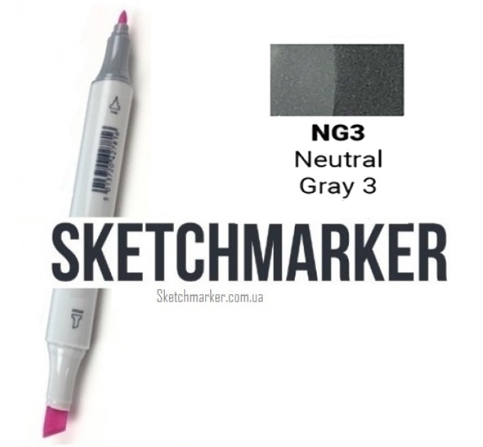 Маркер Sketchmarker Поштучно SKETCHMARKER Neutral Gray 3 (Нейтральный серый 3), SM-NG03
