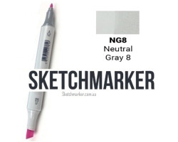 Маркер Sketchmarker Поштучно SKETCHMARKER Neutral Gray 8 (Нейтральный серый 8), SM-NG08-foto2