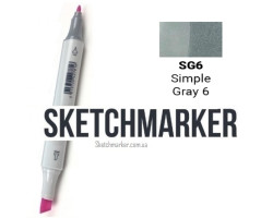 Маркер Sketchmarker SG6 Simple Gray 6 (Простий сірий 6) SM-SG6-foto2
