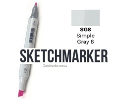 Маркер Sketchmarker Поштучно SKETCHMARKER Simple Gray 8 (Простой серый 8), SM-SG08-foto2
