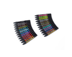 Набор маркеров Winsor Newton, ProMarker 24 шт (Brushmarker, Promarker, Neon, Metalik) 24 шт, W N-foto4