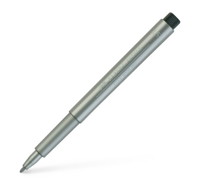 Капиллярная ручка Faber Castell 167351 М СЕРЕБРО PITT - 167351 (251)