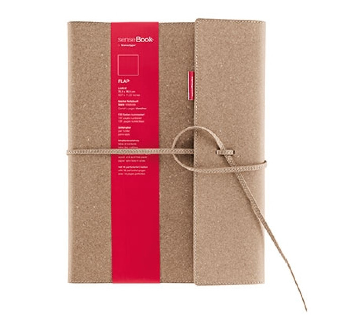 Блокнот COPIC со сменным блоком Sense Book Flap+Refill, 14х21 см, А5, 135 листов, 80г