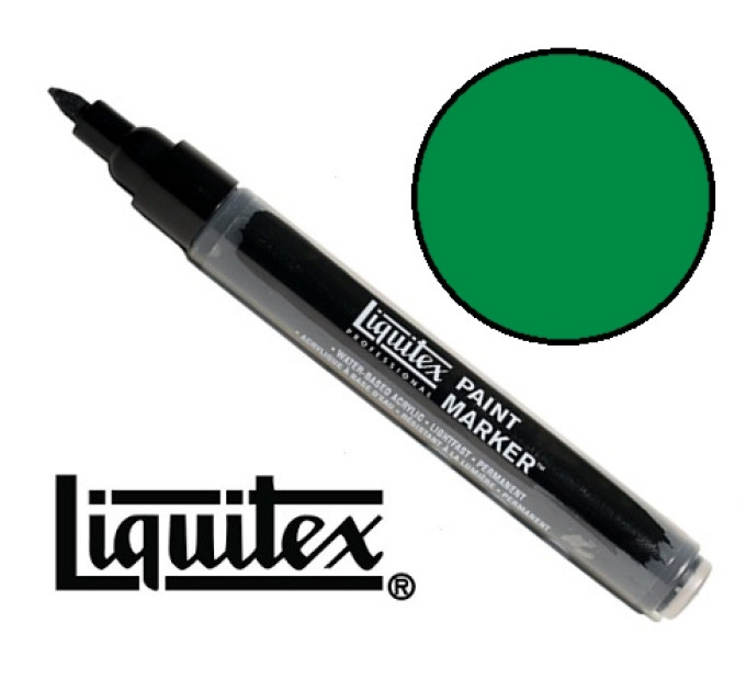 Акриловый маркер Liquitex, Paint Marker 2 мм, №450 Emerald Green