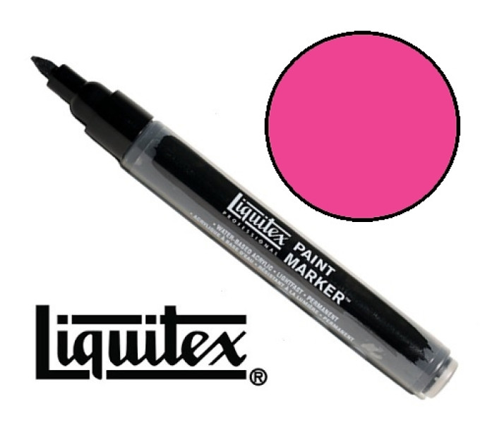 Акриловый маркер Liquitex, Paint Marker 2 мм, №500 Medium Magenta
