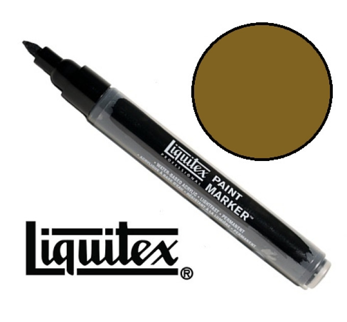 Акриловый маркер Liquitex, Paint Marker 2 мм, №530 Bronze Yellow