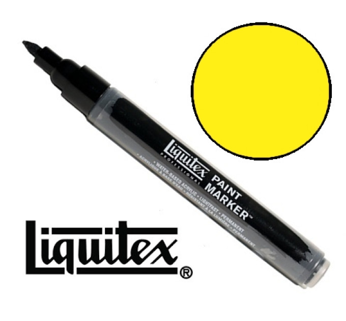 Акриловый маркер Liquitex, Paint Marker 2 мм, №981 Fluorescent Yellow