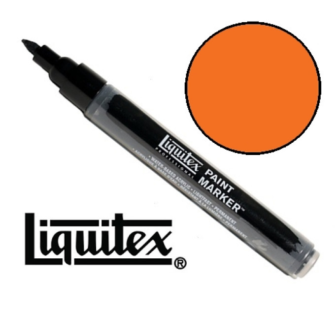 Акриловый маркер Liquitex, Paint Marker 2 мм, №982 Fluorescent Orange
